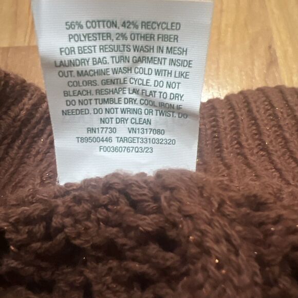 Wild Fable Dark Brown Leg Open Work Pants - Women's XS New - Picture 6 of 9